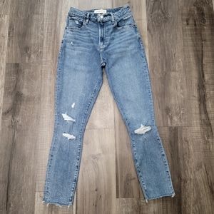Abercrombie & Fitch Super Skinny Ankle High Rise Jeans